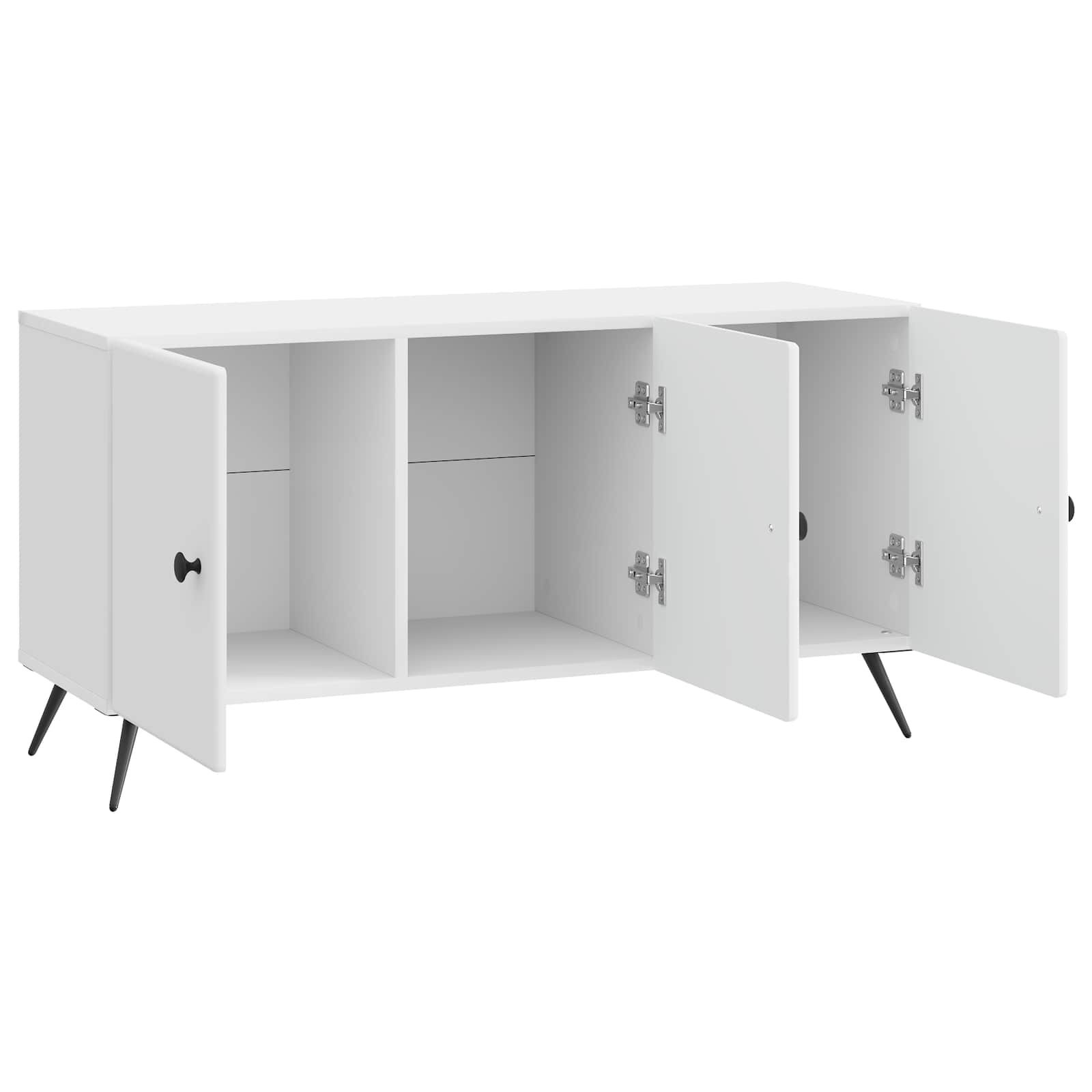 Mobile TV Bianco Lucido 99 x 34,5 x 50 cm Legno ingegnerizzato