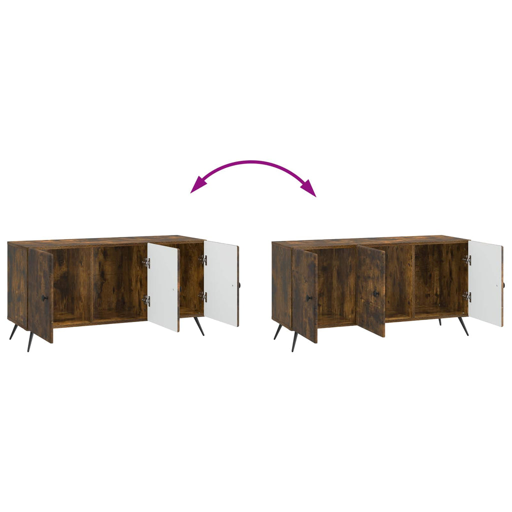 Mobile TV Rovere Fumo 99 x 34,5 x 50 cm Legno ingegnerizzato
