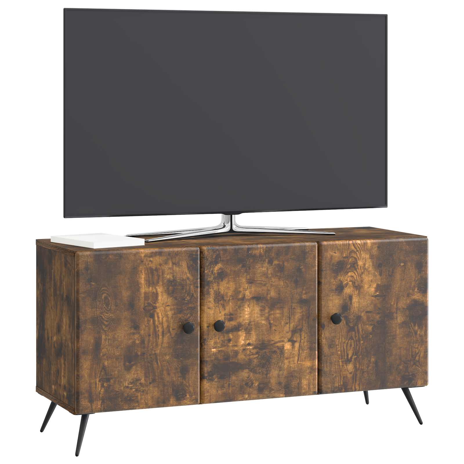 Mobile TV Rovere Fumo 99 x 34,5 x 50 cm Legno ingegnerizzato