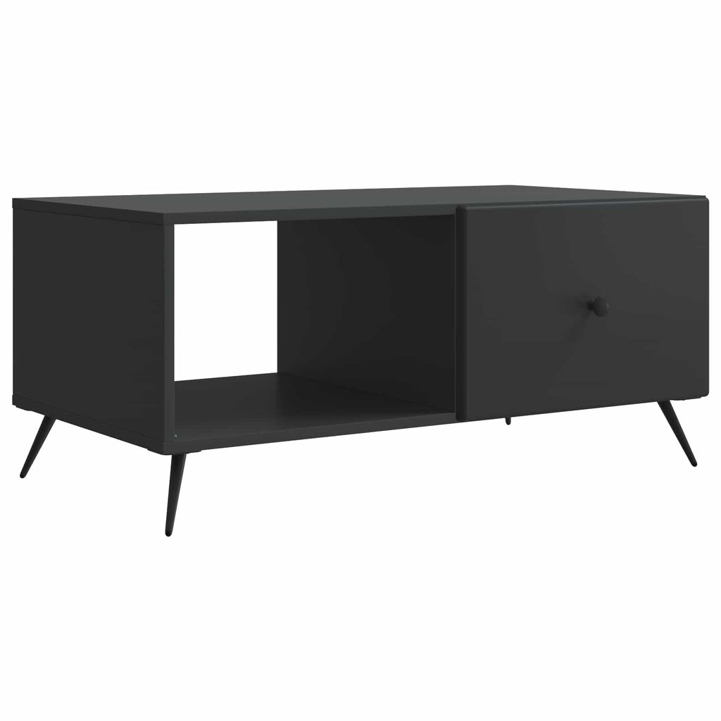 Tavolino da salotto Nero 90 x 50 x 40 cm Legno ingegnerizzato