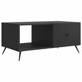 Tavolino da salotto Nero 90 x 50 x 40 cm Legno ingegnerizzato