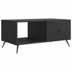 Tavolino da salotto Nero 90 x 50 x 40 cm Legno ingegnerizzato