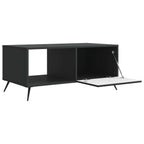 Tavolino da salotto Nero 90 x 50 x 40 cm Legno ingegnerizzato