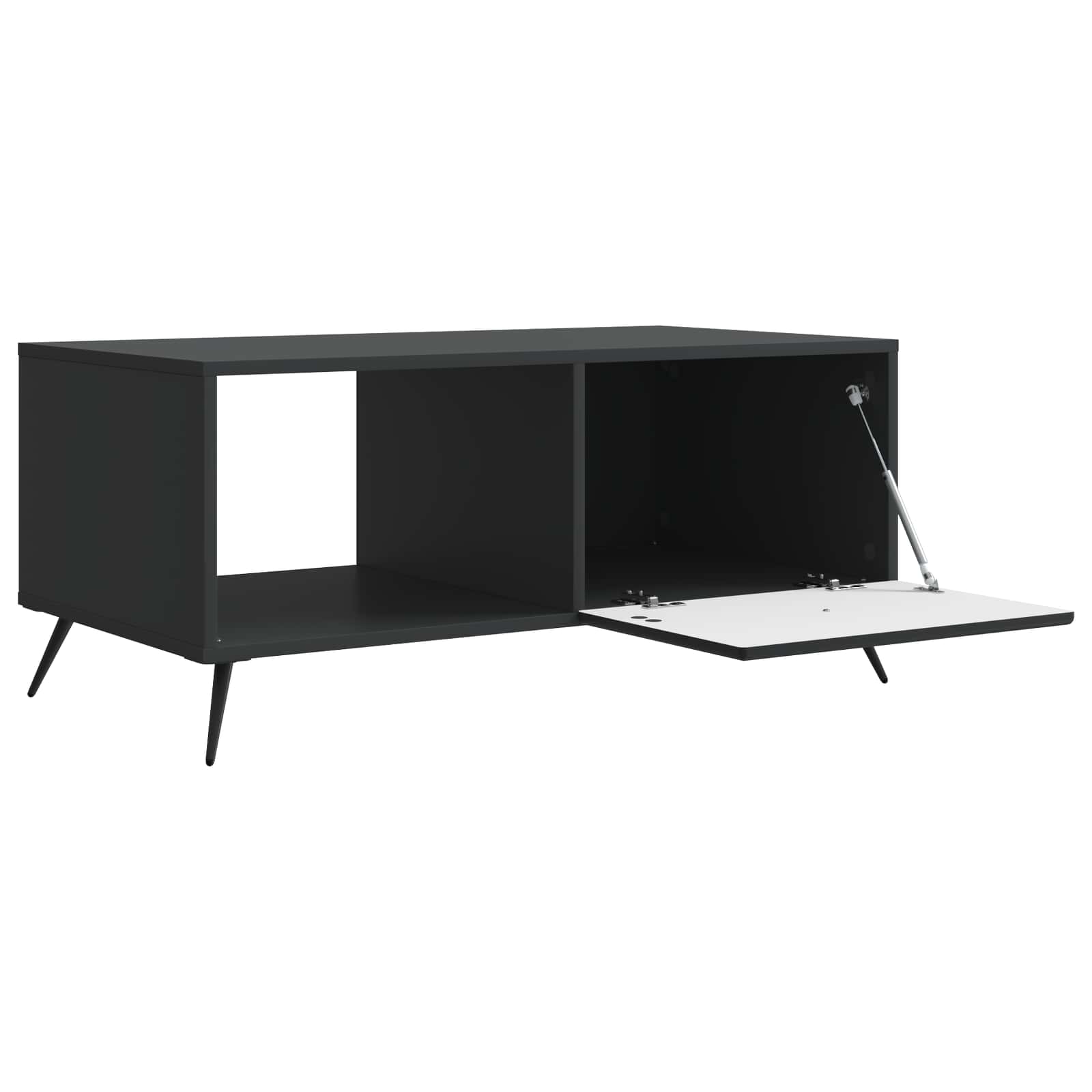 Tavolino da salotto Nero 90 x 50 x 40 cm Legno ingegnerizzato