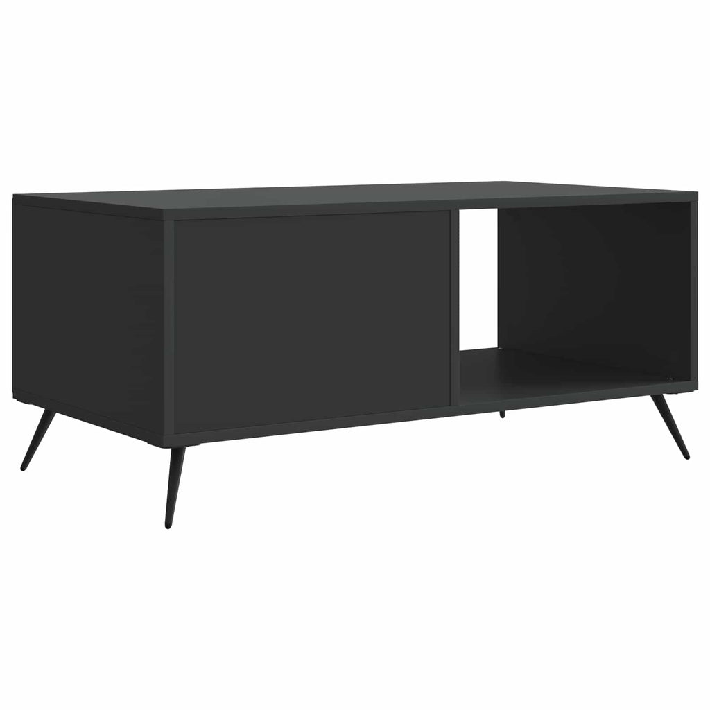 Tavolino da salotto Nero 90 x 50 x 40 cm Legno ingegnerizzato