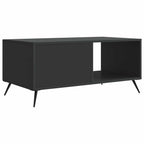 Tavolino da salotto Nero 90 x 50 x 40 cm Legno ingegnerizzato