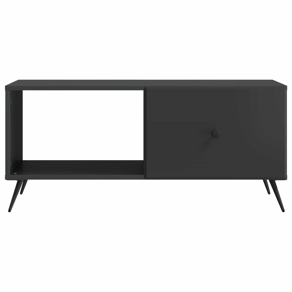 Tavolino da salotto Nero 90 x 50 x 40 cm Legno ingegnerizzato