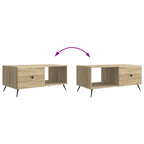 Tavolino da salotto Rovere Sonoma 90 x 50 x 40 cm