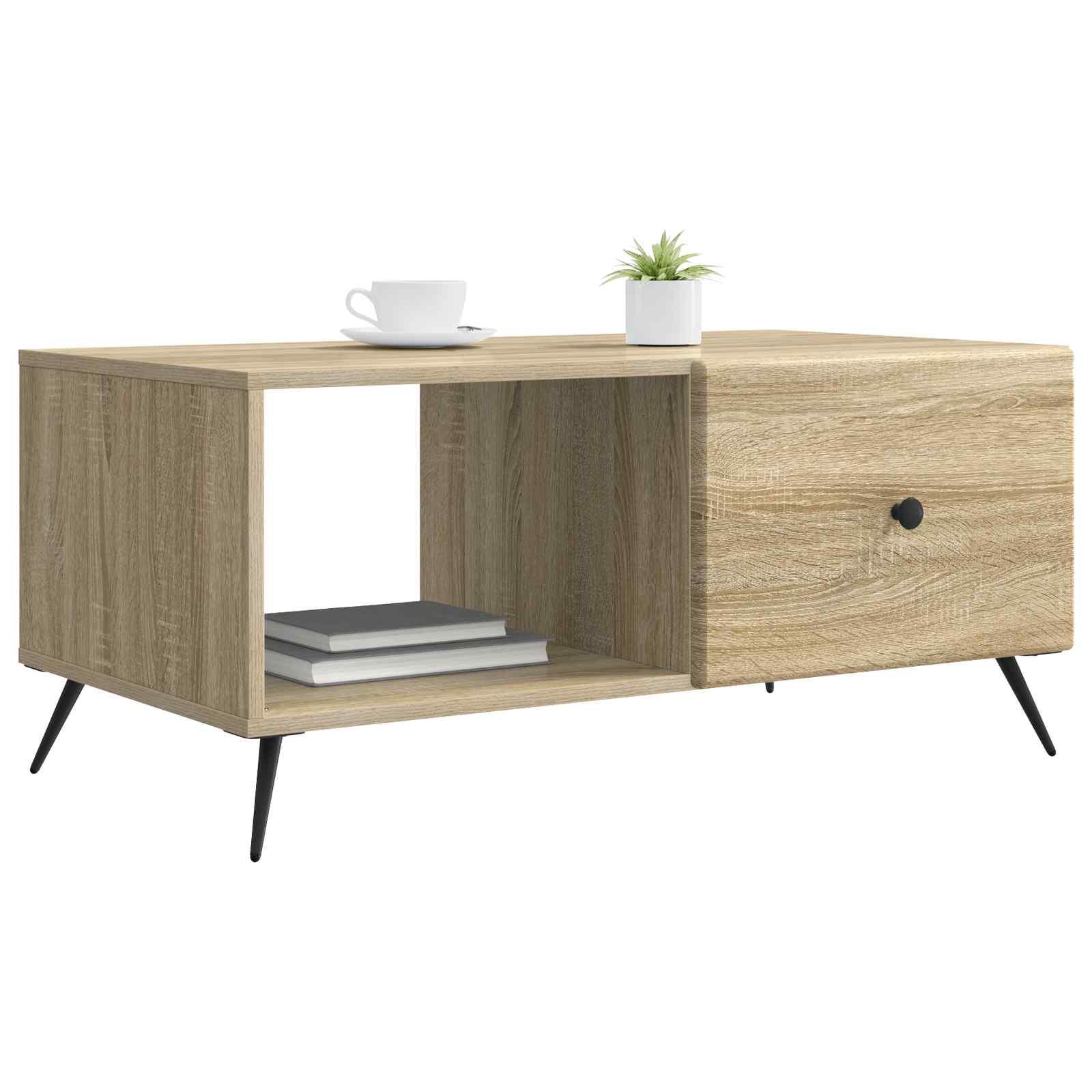 Tavolino da salotto Rovere Sonoma 90 x 50 x 40 cm