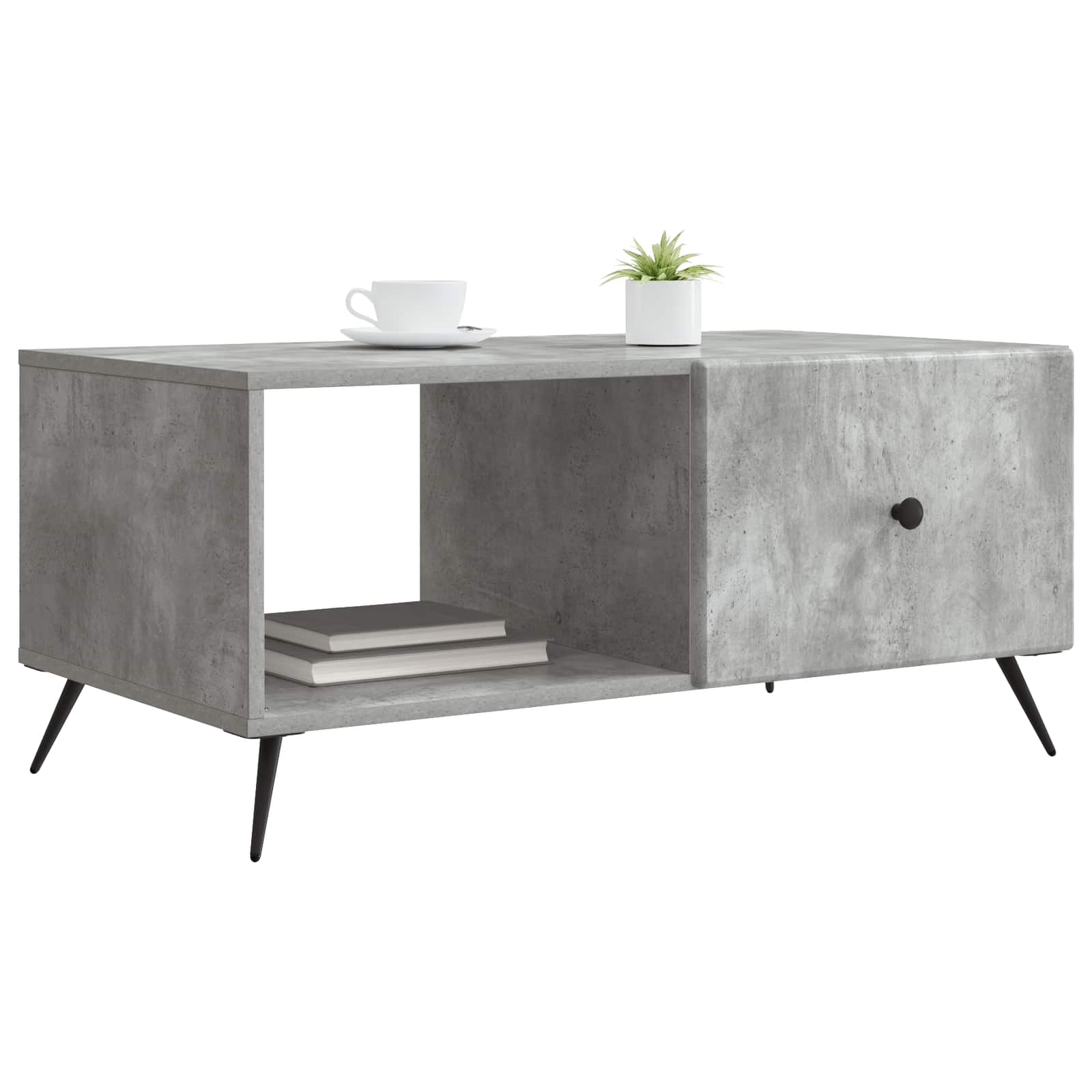 Tavolino da salotto Grigio Cemento 90 x 50 x 40 cm