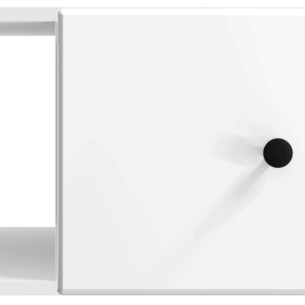 Tavolino da salotto Bianco Lucido 90 x 50 x 40 cm