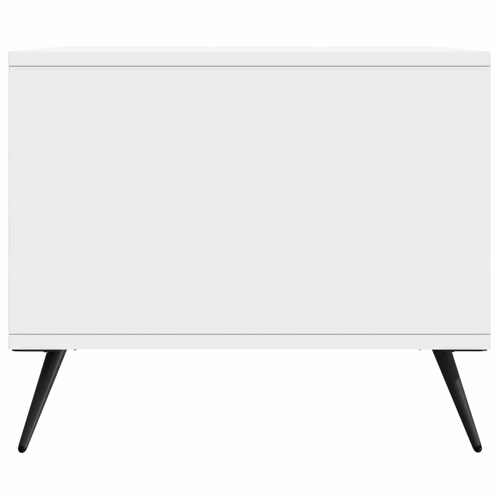Tavolino da salotto Bianco Lucido 90 x 50 x 40 cm