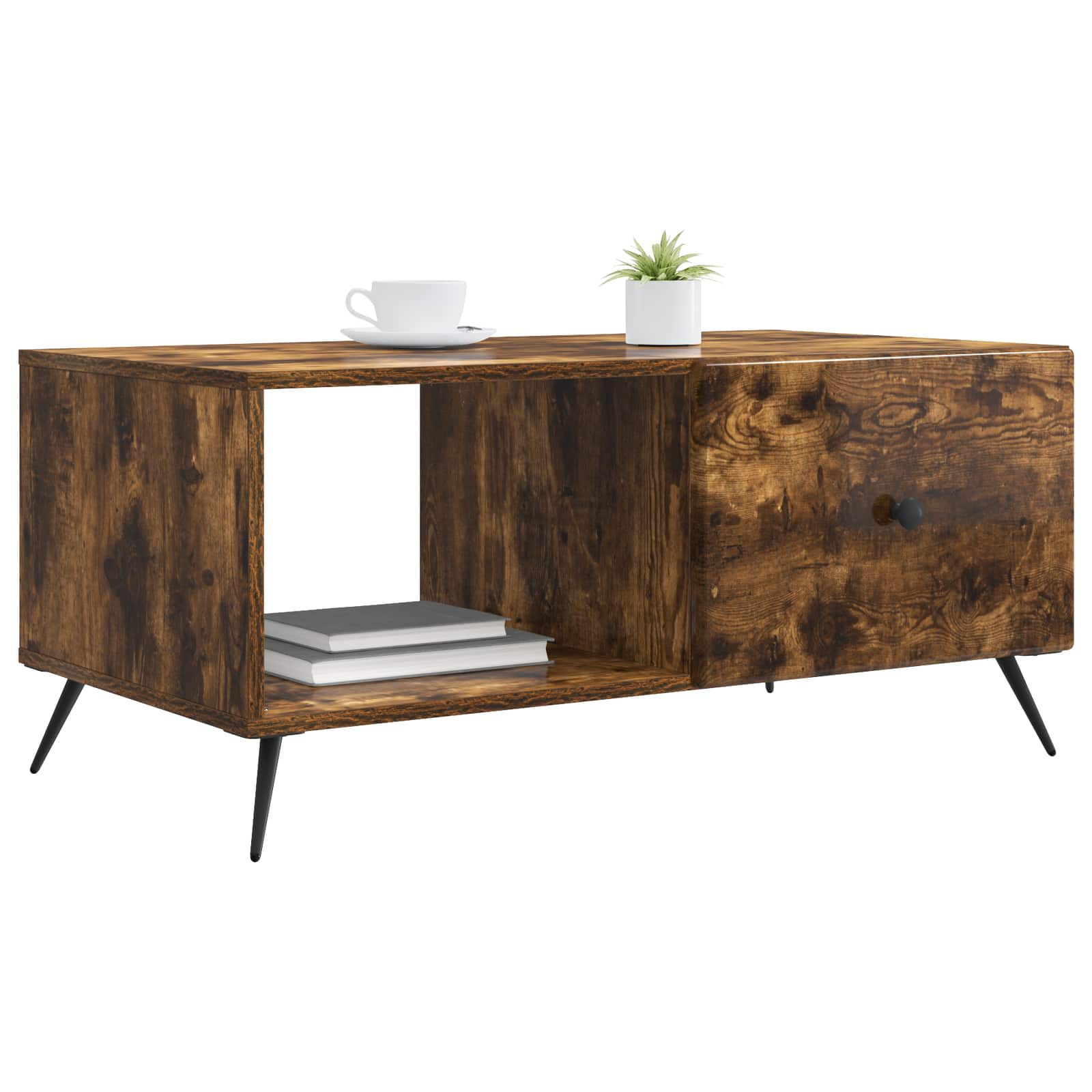 Tavolino da salotto Rovere Fumo 90 x 50 x 40 cm