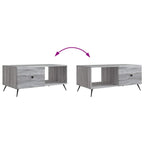 Tavolino da salotto Grigio Sonoma 90 x 50 x 40 cm