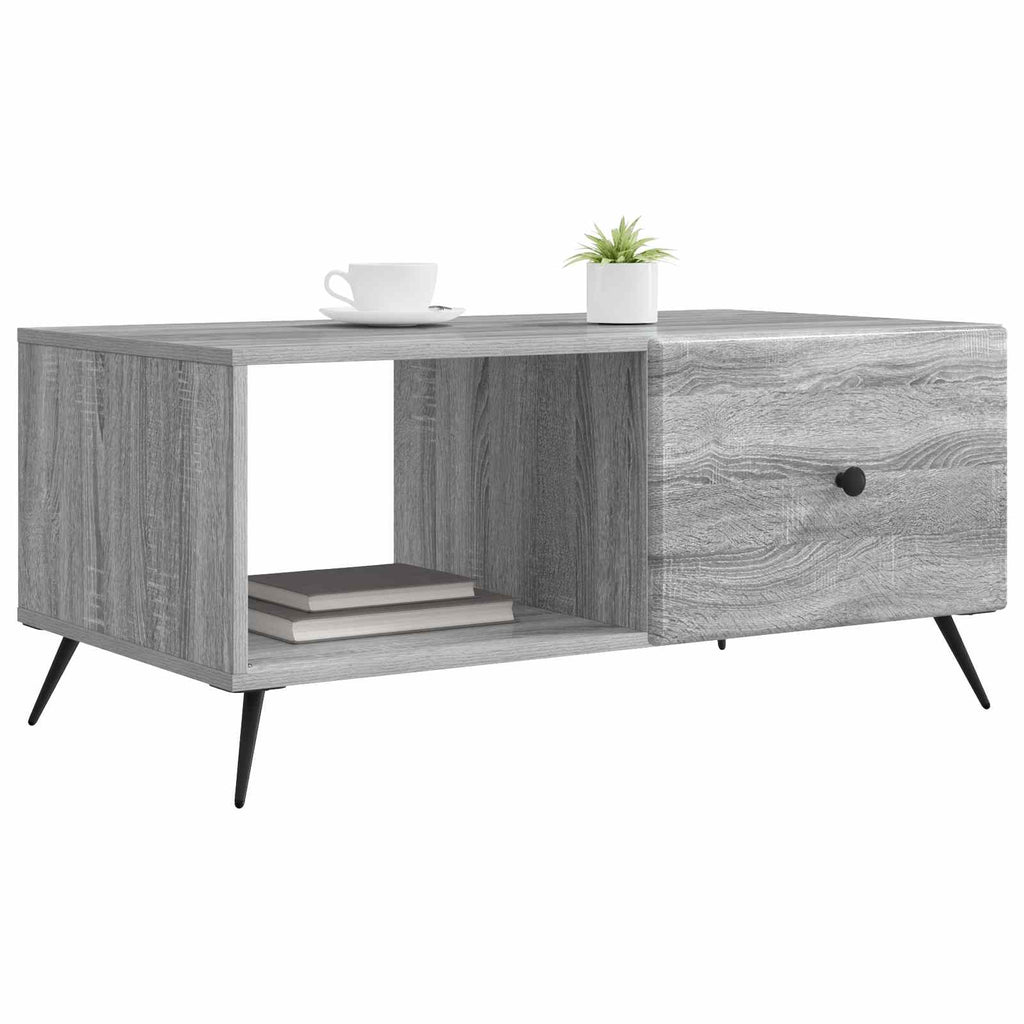 Tavolino da salotto Grigio Sonoma 90 x 50 x 40 cm