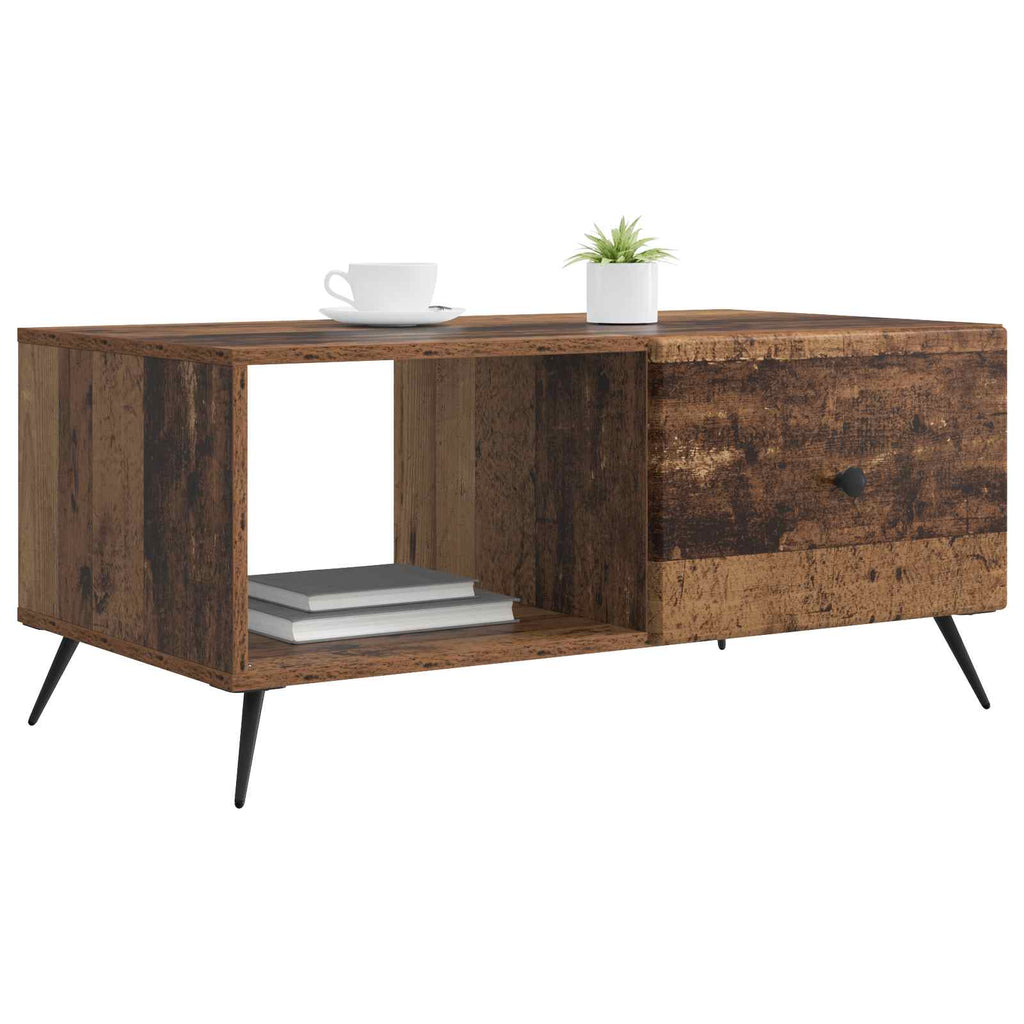 Tavolino da salotto Legno antico 90 x 50 x 40 cm