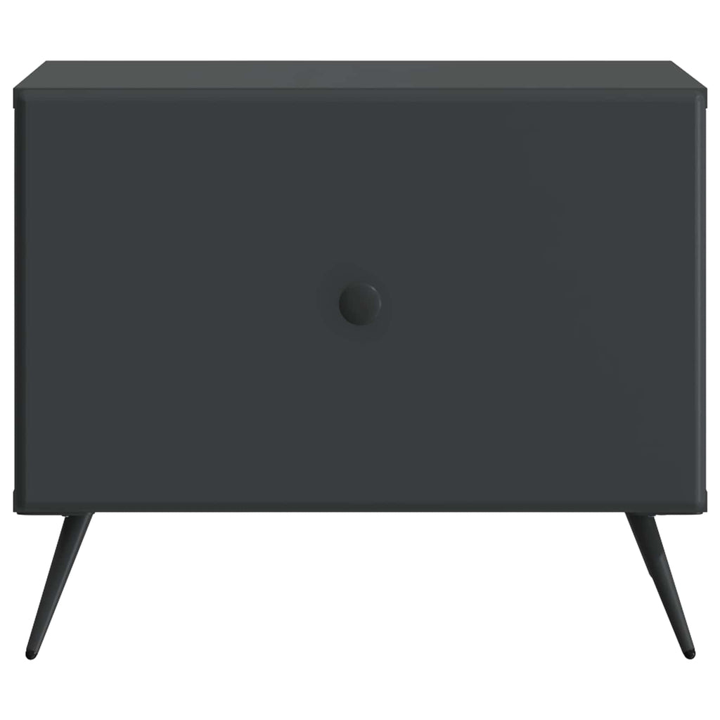 Tavolino da salotto Nero 49 x 50 x 40 cm Legno ingegnerizzato