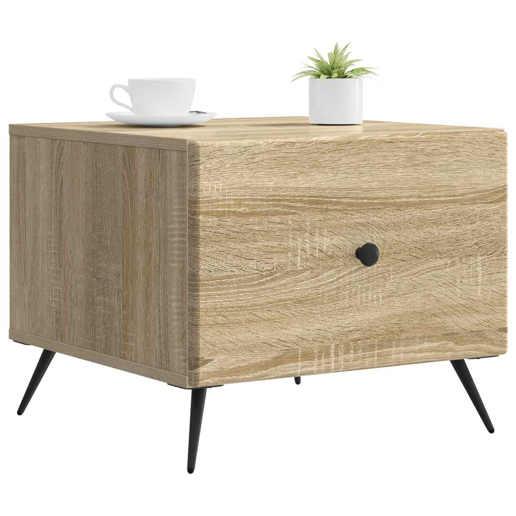 Tavolino da salotto con cassetto Rovere Sonoma 49 x 50 x 40 cm