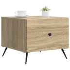Tavolino da salotto con cassetto Rovere Sonoma 49 x 50 x 40 cm