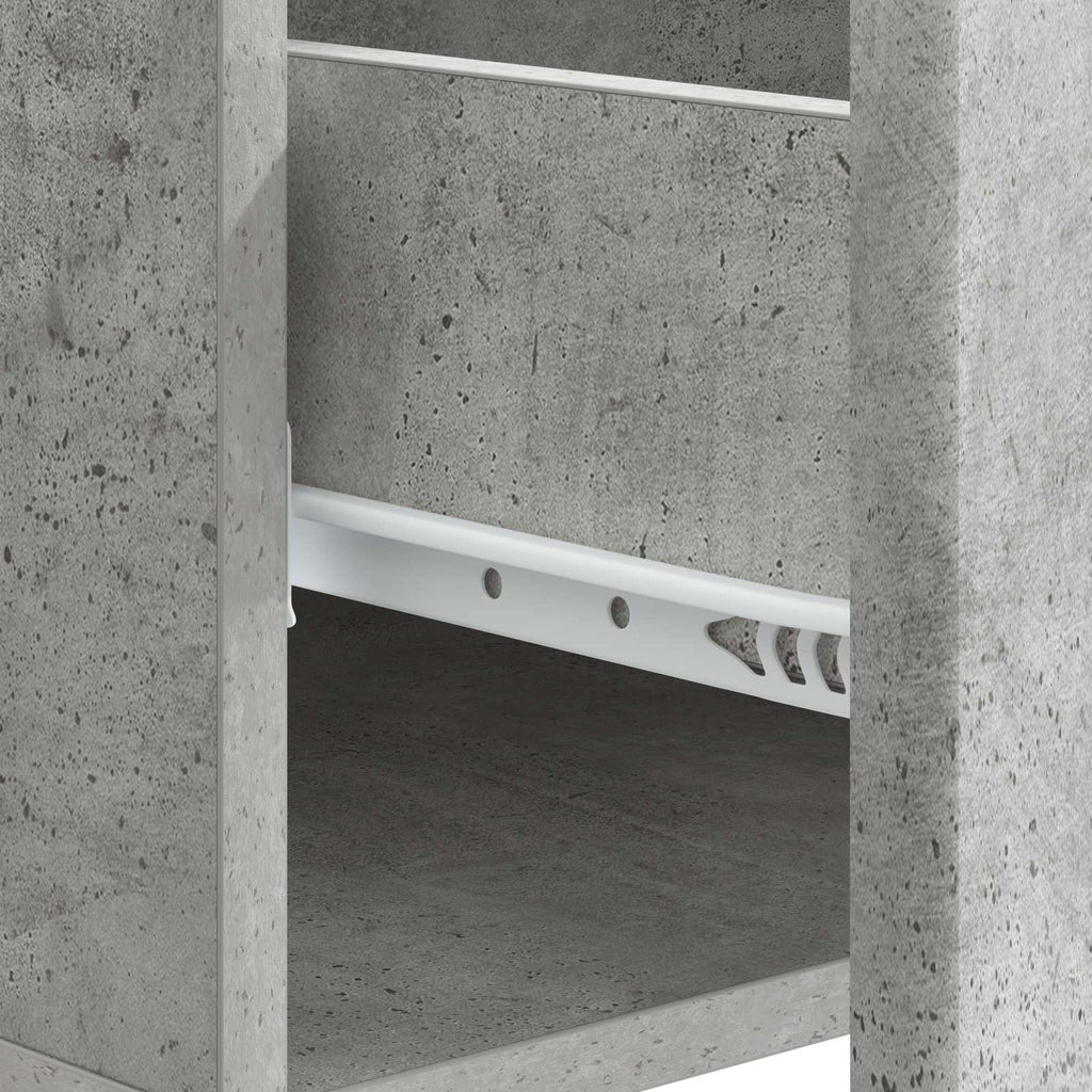 Tavolino da salotto con cassetto Grigio Cemento 49 x 50 x 40 cm
