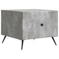 Tavolino da salotto con cassetto Grigio Cemento 49 x 50 x 40 cm