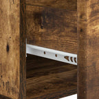 Tavolino da salotto con cassetto Rovere Fumo 49 x 50 x 40 cm