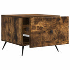 Tavolino da salotto con cassetto Rovere Fumo 49 x 50 x 40 cm