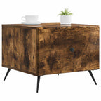 Tavolino da salotto con cassetto Rovere Fumo 49 x 50 x 40 cm