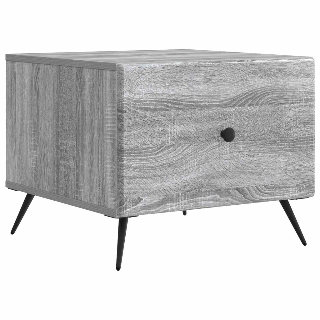 Tavolino da salotto con cassetto Grigio Sonoma 49 x 50 x 40 cm