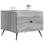 Tavolino da salotto con cassetto Grigio Sonoma 49 x 50 x 40 cm