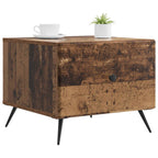 Tavolino da salotto con cassetto Legno antico 49 x 50 x 40 cm