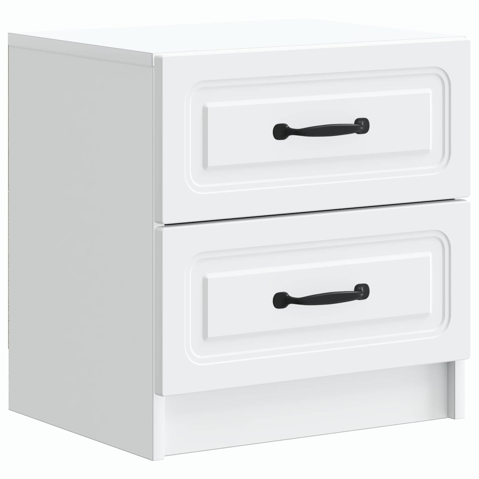 Armadio da Notte con cassetto 2 pcs Bianco 43 x 34,5 x 44,5 cm
