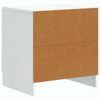 Armadio da Notte con cassetto 2 pcs Bianco 43 x 34,5 x 44,5 cm