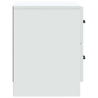 Armadio da Notte con cassetto 2 pcs Bianco 43 x 34,5 x 44,5 cm