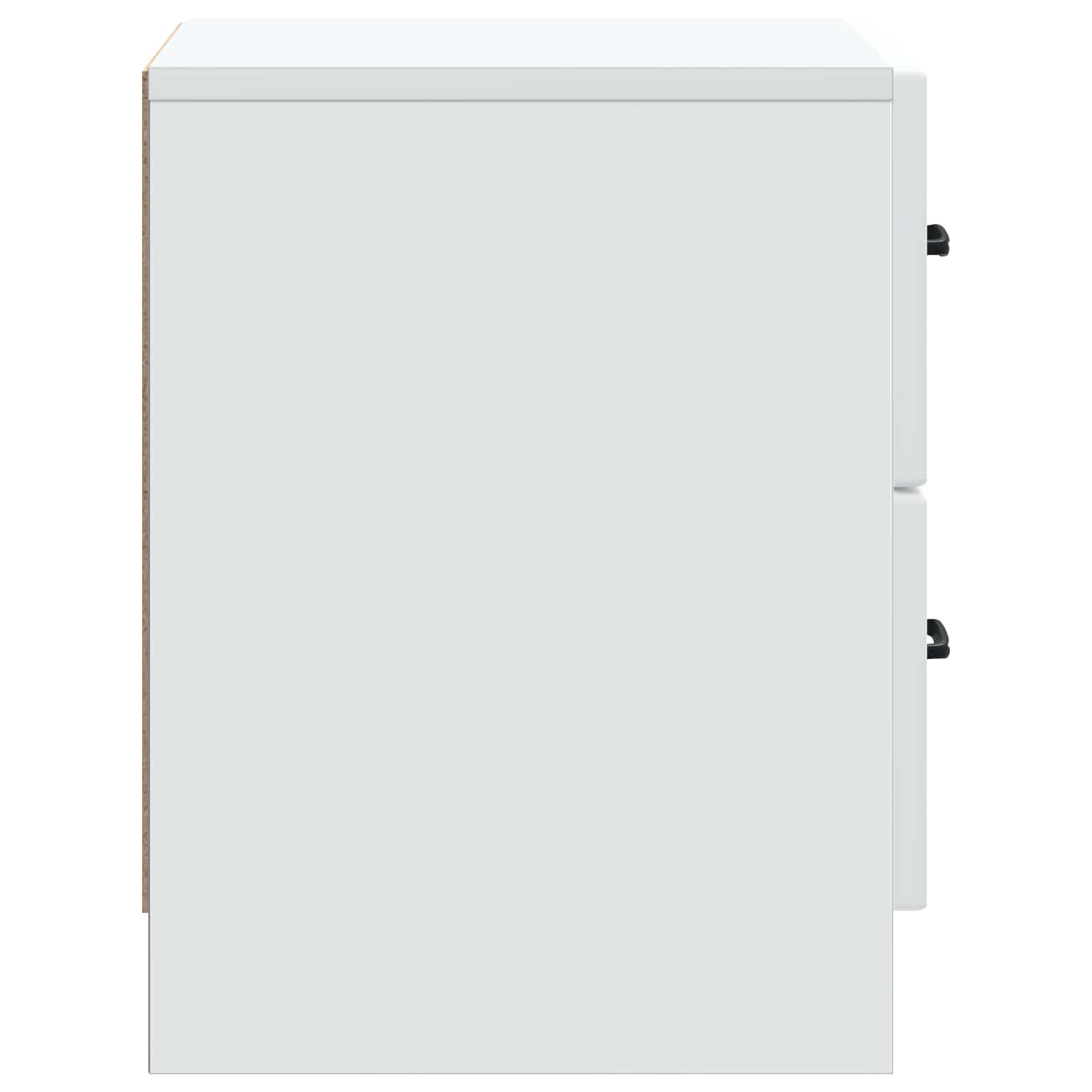 Armadio da Notte con cassetto 2 pcs Bianco 43 x 34,5 x 44,5 cm