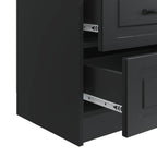 Armadio da Notte Nero 43 x 34,5 x 44,5 cm Legno ingegnerizzato
