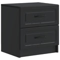 Armadio da Notte Nero 43 x 34,5 x 44,5 cm Legno ingegnerizzato