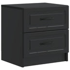 Armadio da Notte Nero 43 x 34,5 x 44,5 cm Legno ingegnerizzato
