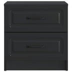 Armadio da Notte Nero 43 x 34,5 x 44,5 cm Legno ingegnerizzato