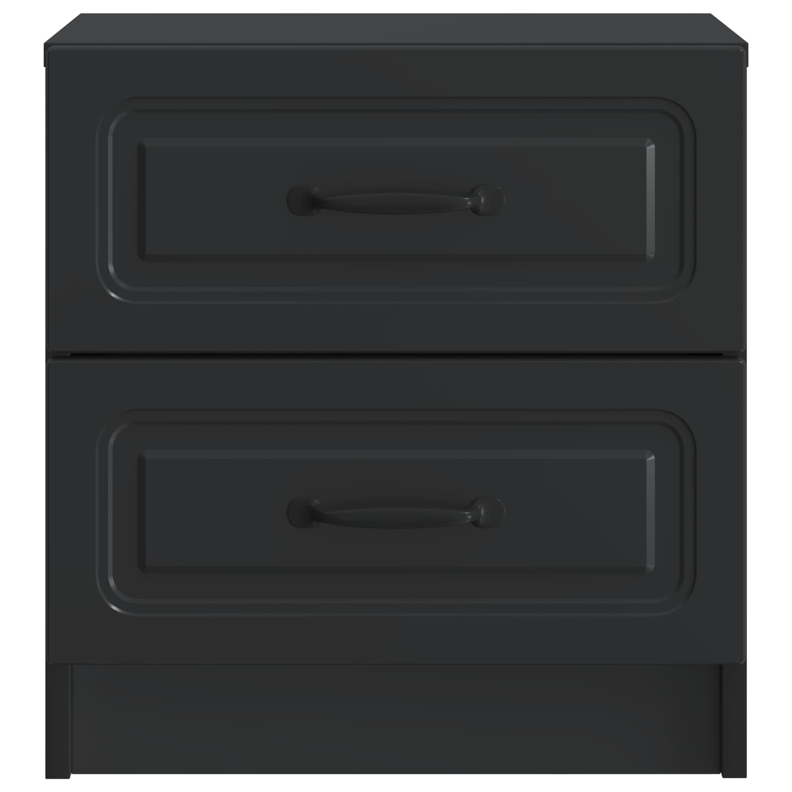 Armadio da Notte Nero 43 x 34,5 x 44,5 cm Legno ingegnerizzato