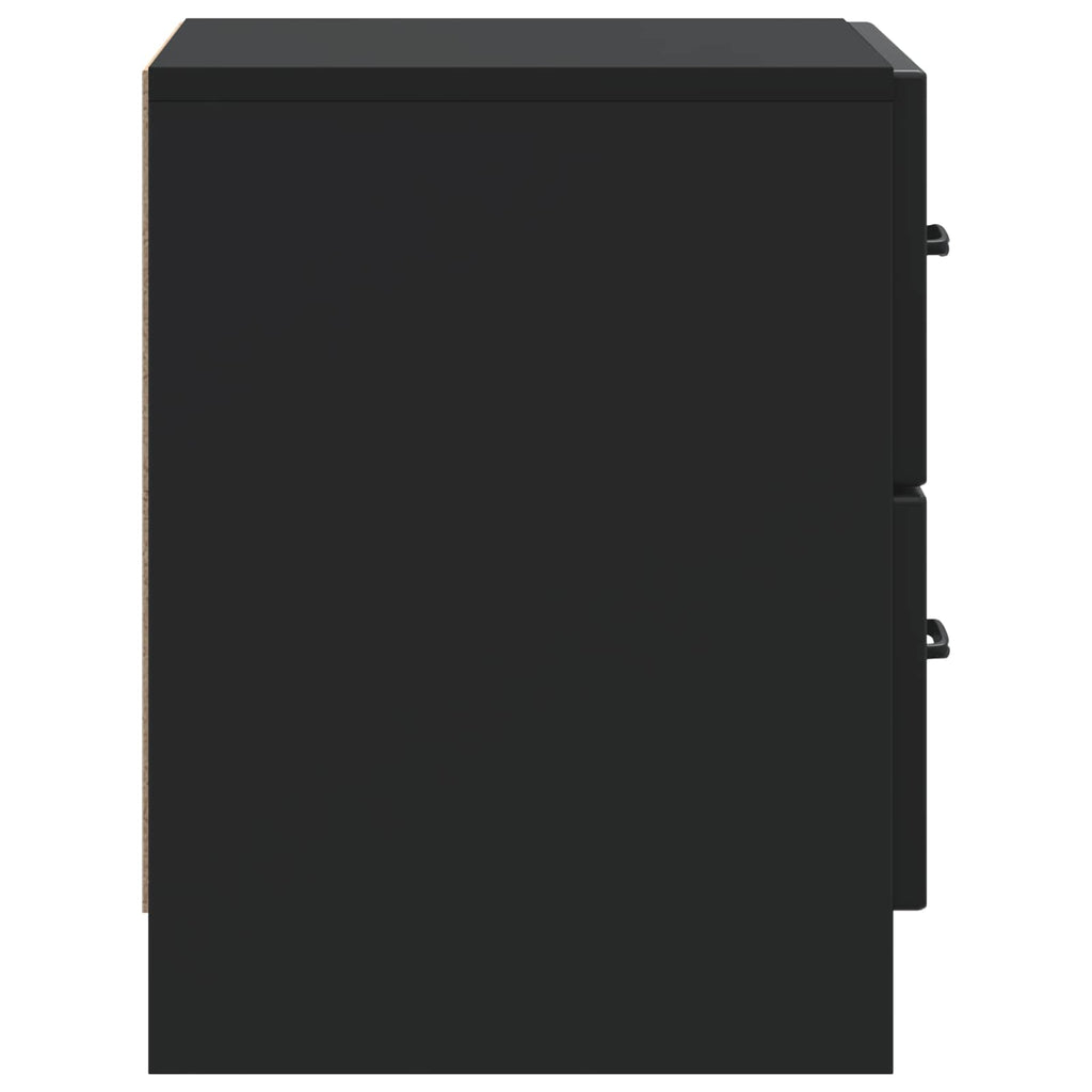 Armadio da Notte Nero 43 x 34,5 x 44,5 cm Legno ingegnerizzato