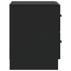 Armadio da Notte Nero 43 x 34,5 x 44,5 cm Legno ingegnerizzato