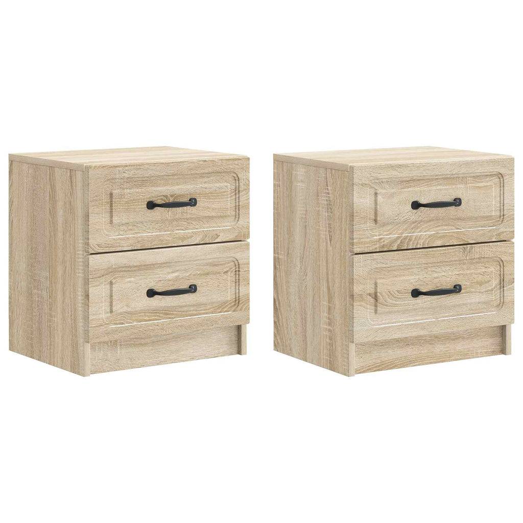 Armadio da Notte 2 pcs Rovere Sonoma 43 x 34,5 x 44,5 cm