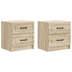 Armadio da Notte 2 pcs Rovere Sonoma 43 x 34,5 x 44,5 cm