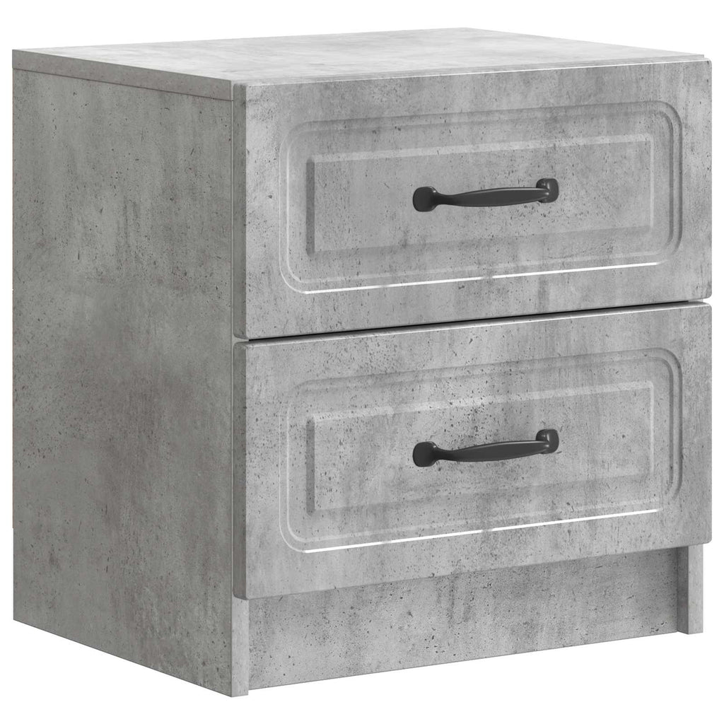 Armadio da Notte Grigio Cemento 43 x 34,5 x 44,5 cm