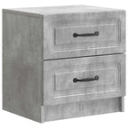 Armadio da Notte Grigio Cemento 43 x 34,5 x 44,5 cm