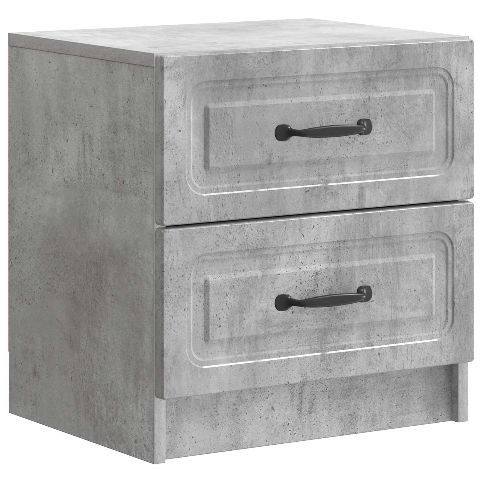 Armadio da Notte Grigio Cemento 43 x 34,5 x 44,5 cm