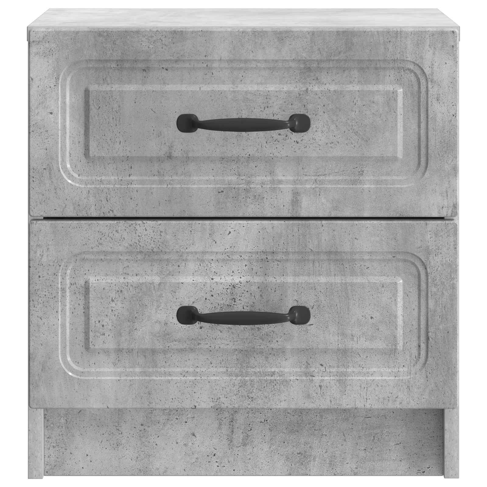 Armadio da Notte Grigio Cemento 43 x 34,5 x 44,5 cm