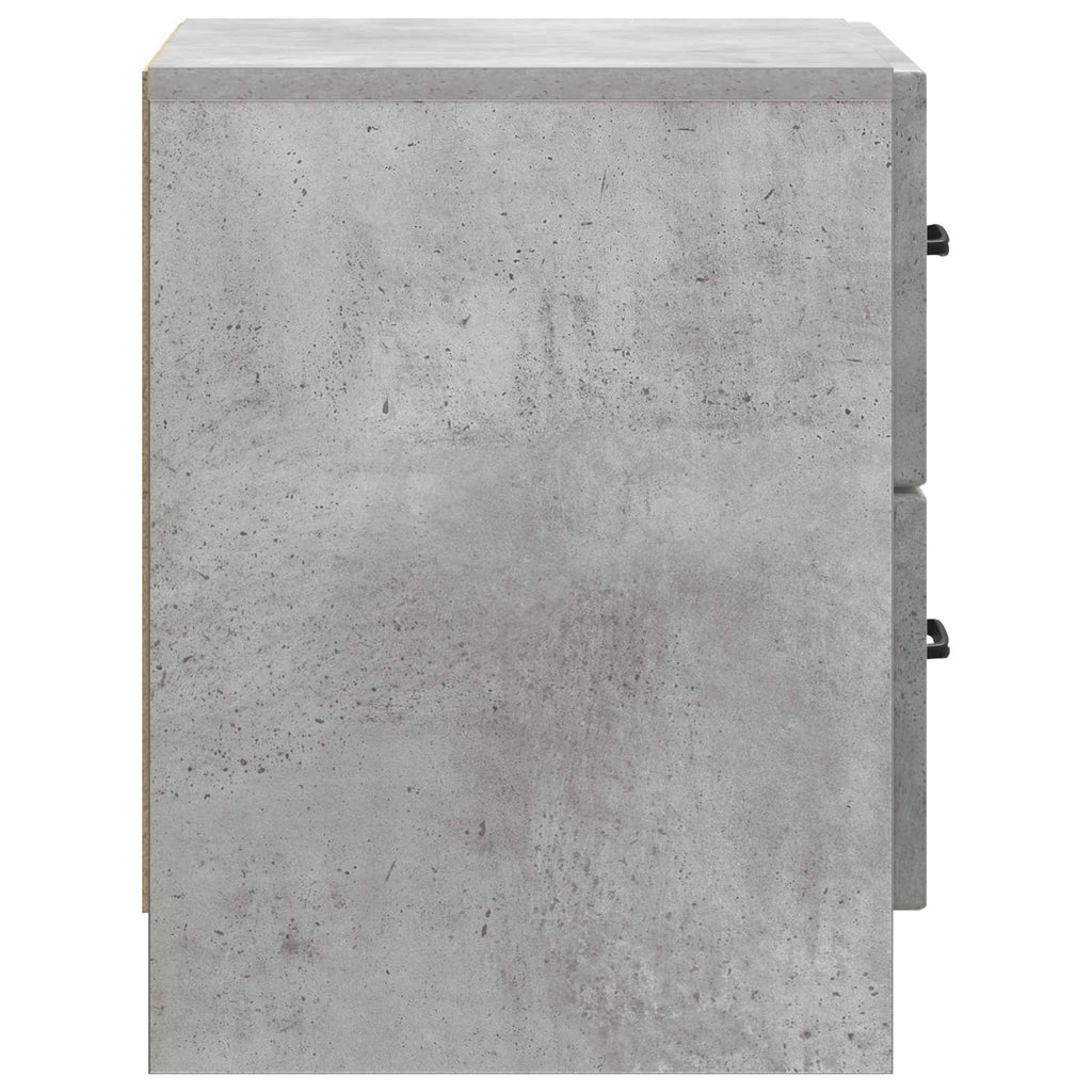 Armadio da Notte Grigio Cemento 43 x 34,5 x 44,5 cm