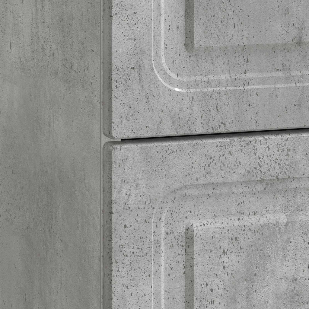Armadio da Notte 2 pcs Grigio Cemento 43 x 34,5 x 44,5 cm